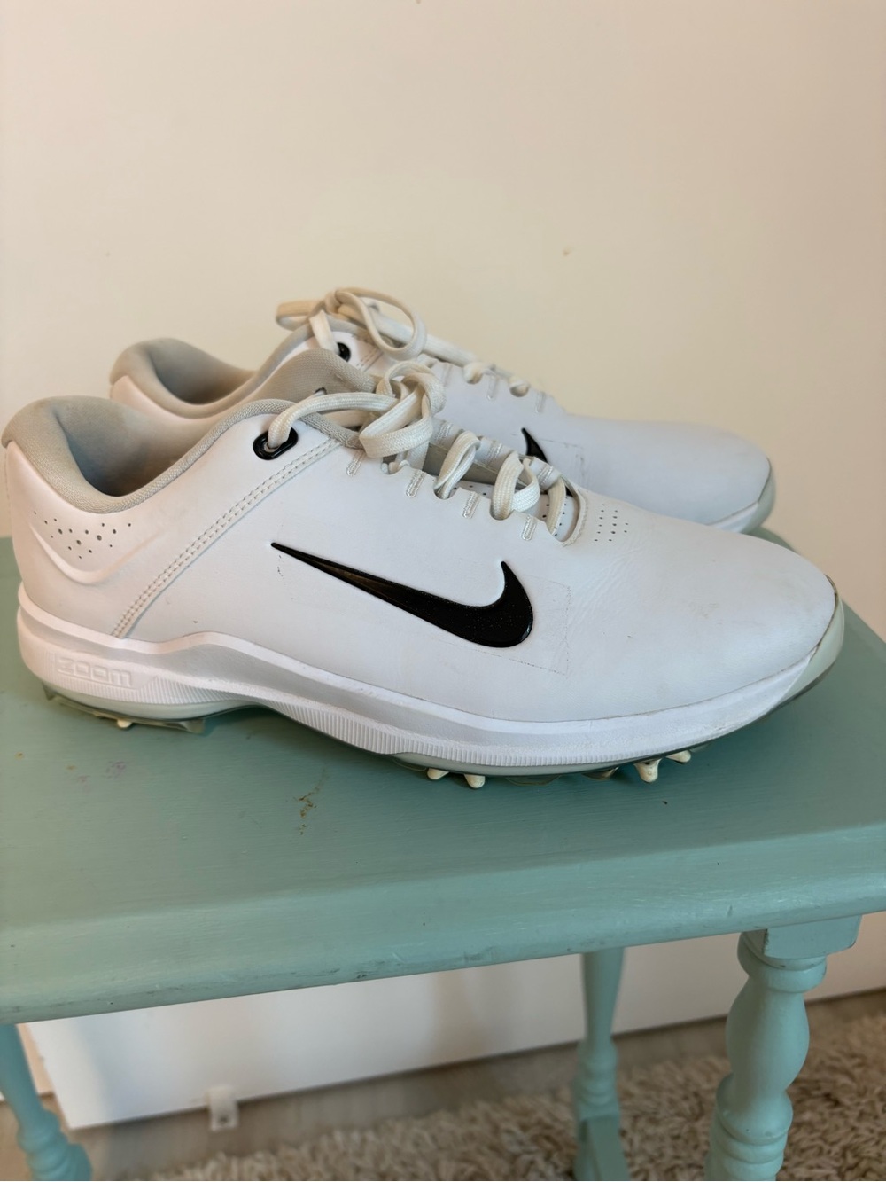 Nike Air Zoom Tiger Woods ‘20 edition White Golf Shoes, size 7, EUC, hard 2 find